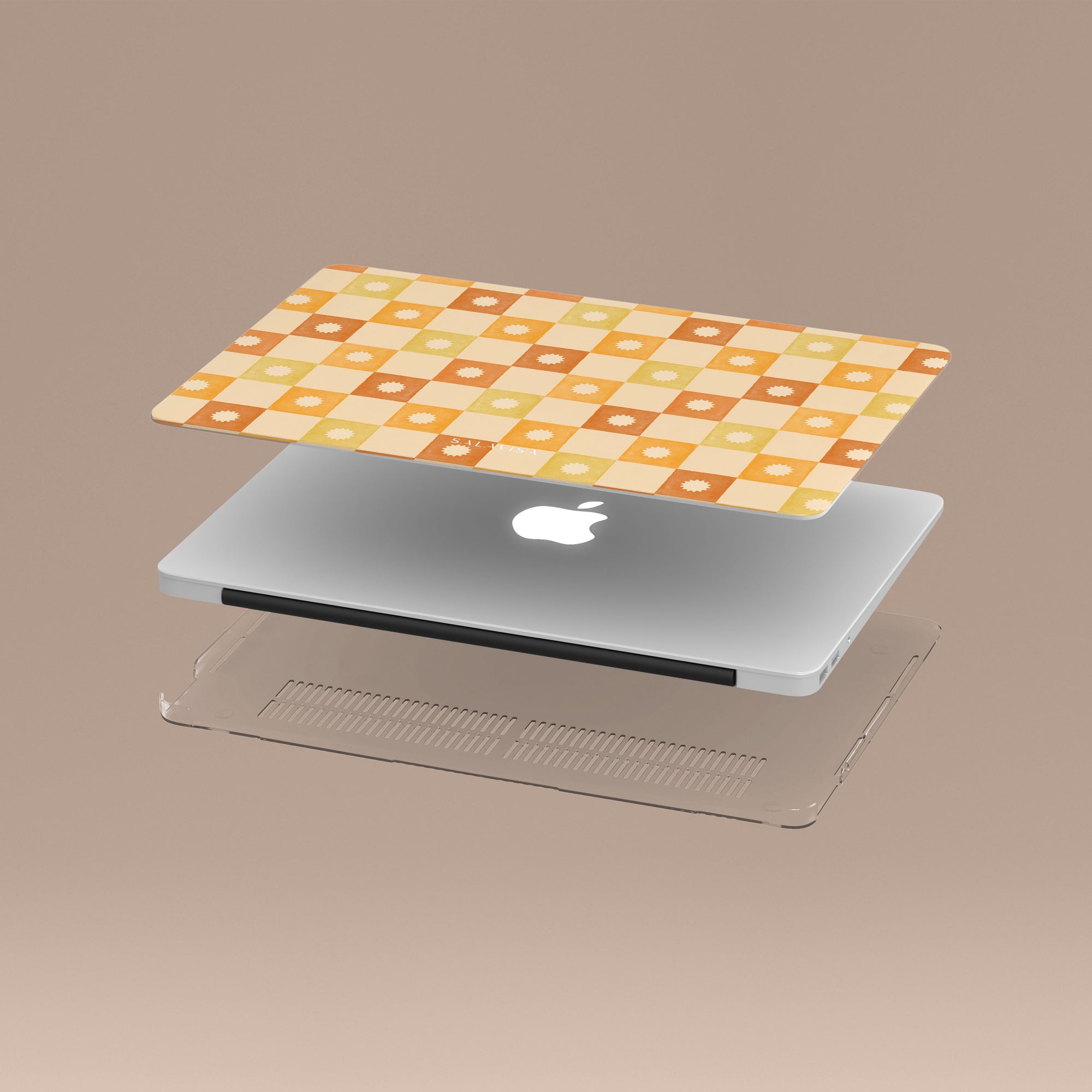 Checkered Elegance MacBook Case MacBook Cases - SALAVISA