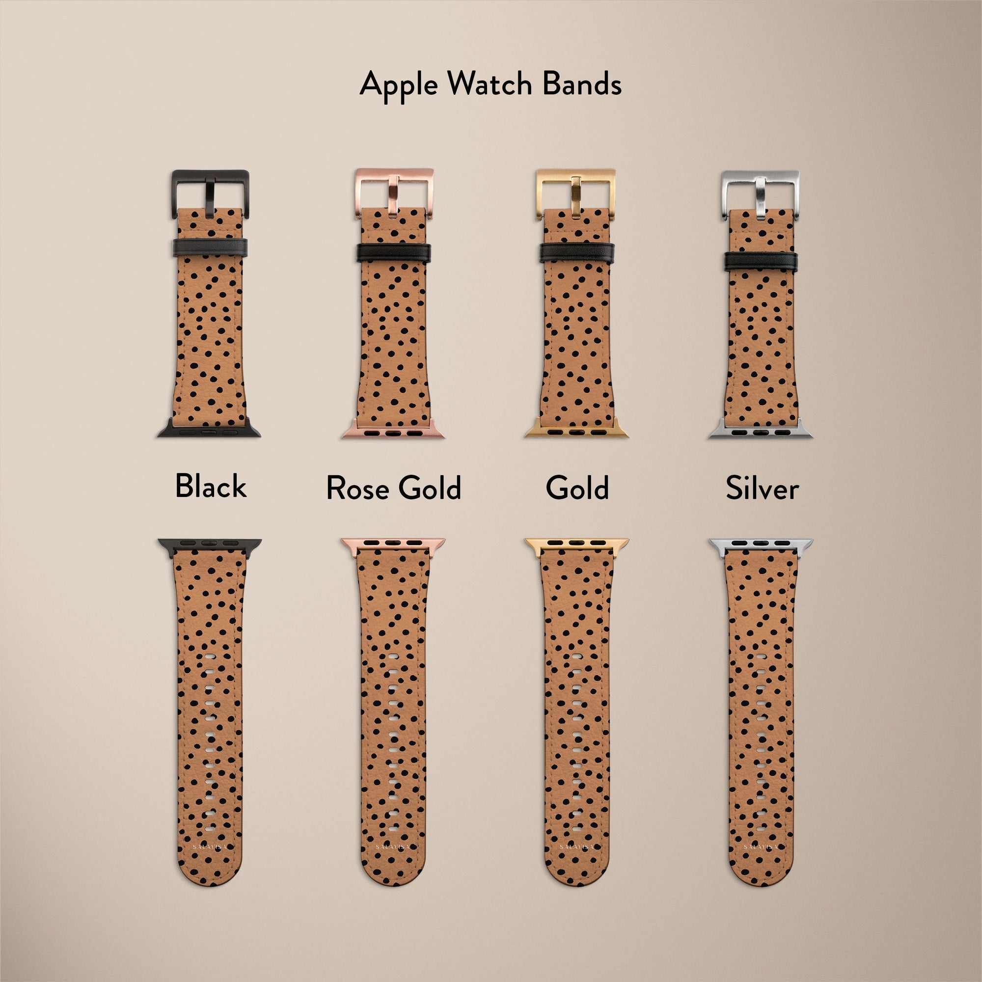 Orange Polka Dots Watch Strap Apple Watch Bands - SALAVISA