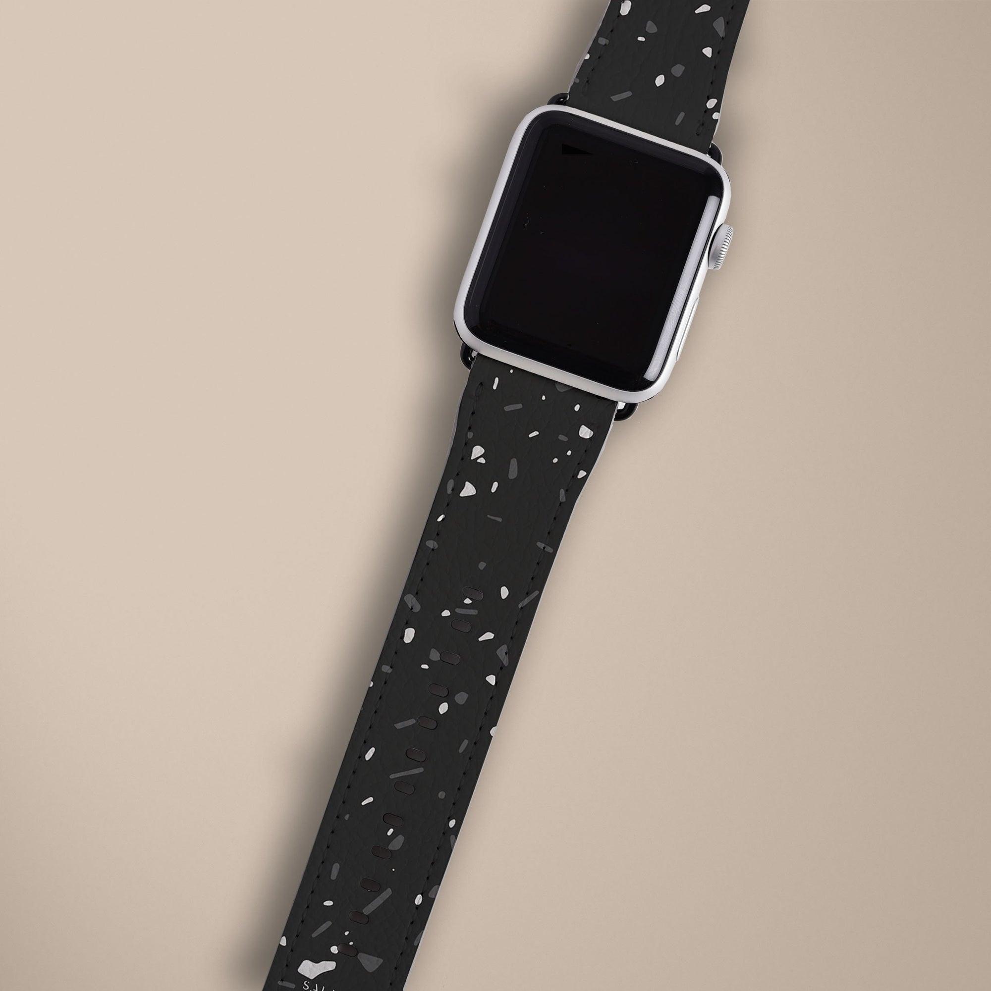 Black Terrazzo Watch Strap Apple Watch Bands - SALAVISA