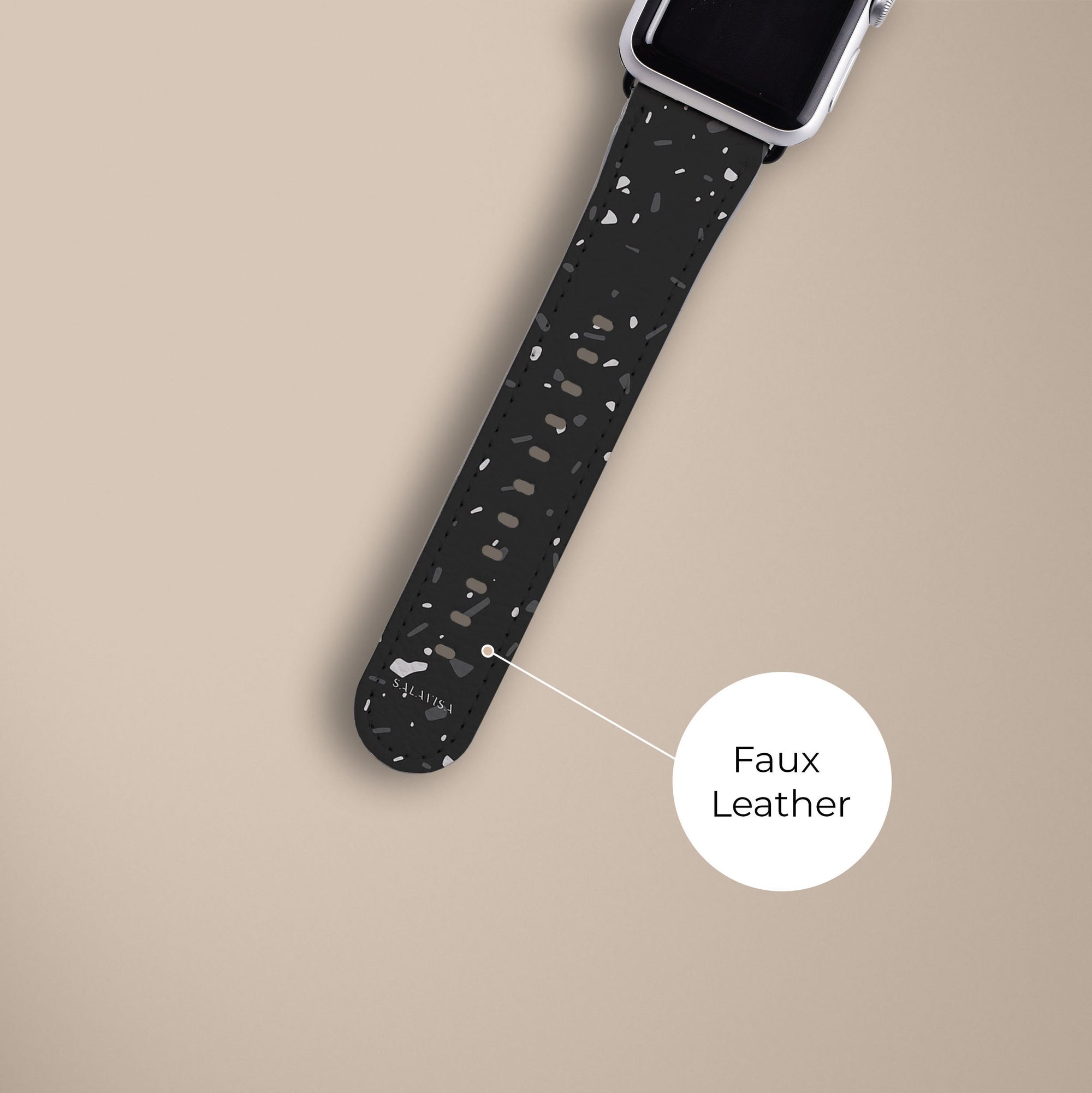 Black Terrazzo Watch Strap Apple Watch Bands - SALAVISA