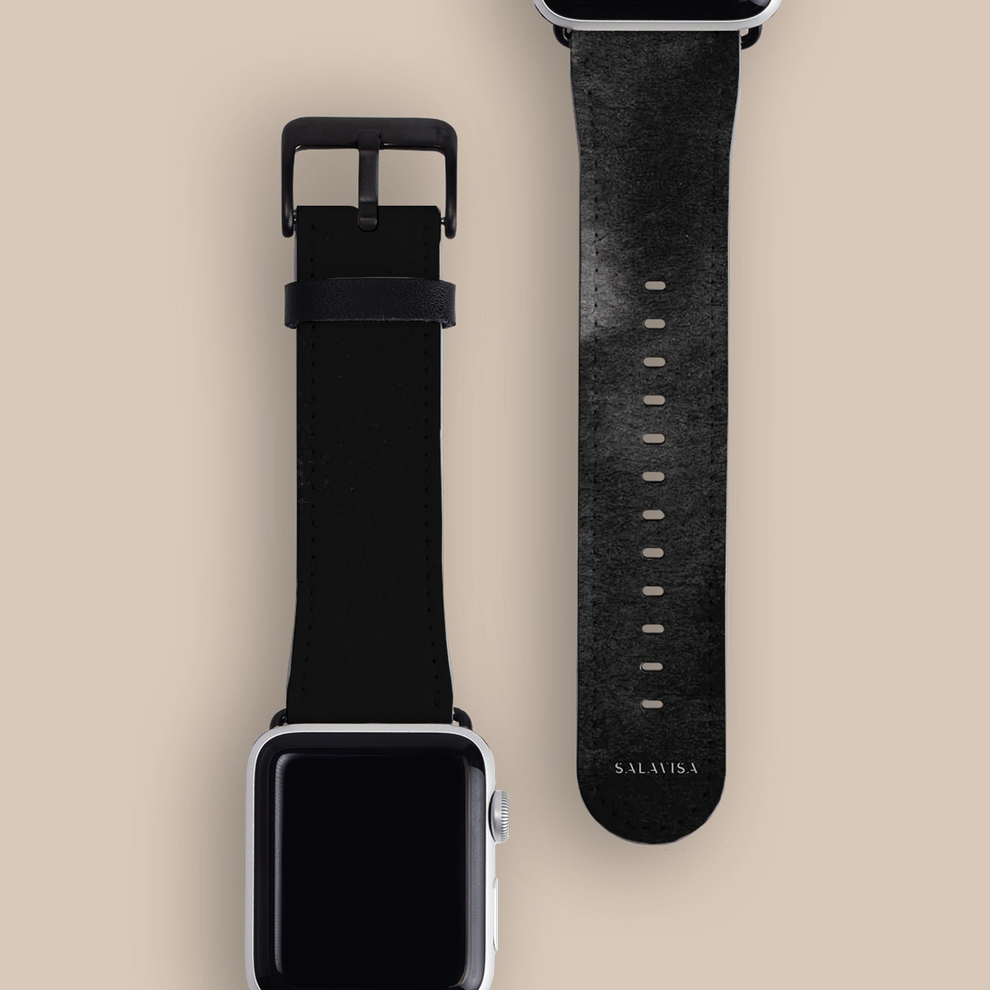 Black Watercolor Apple Watch Band Apple Watch Bands - SALAVISA