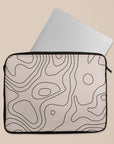 Rose Pink Topographic Laptop Sleeve