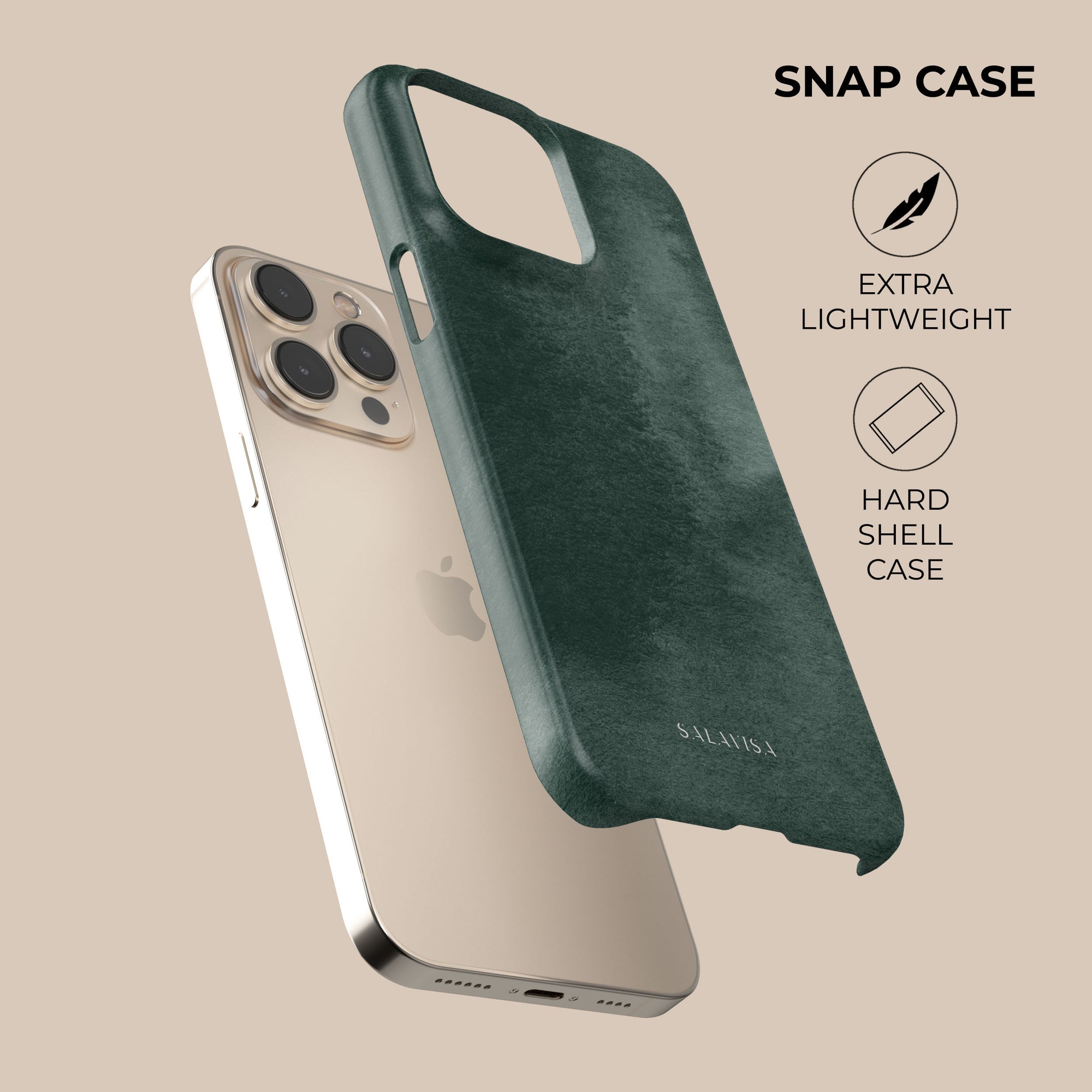 Forest Green Phone Case. Watercolor Forest Green Phone Case. Watercolor