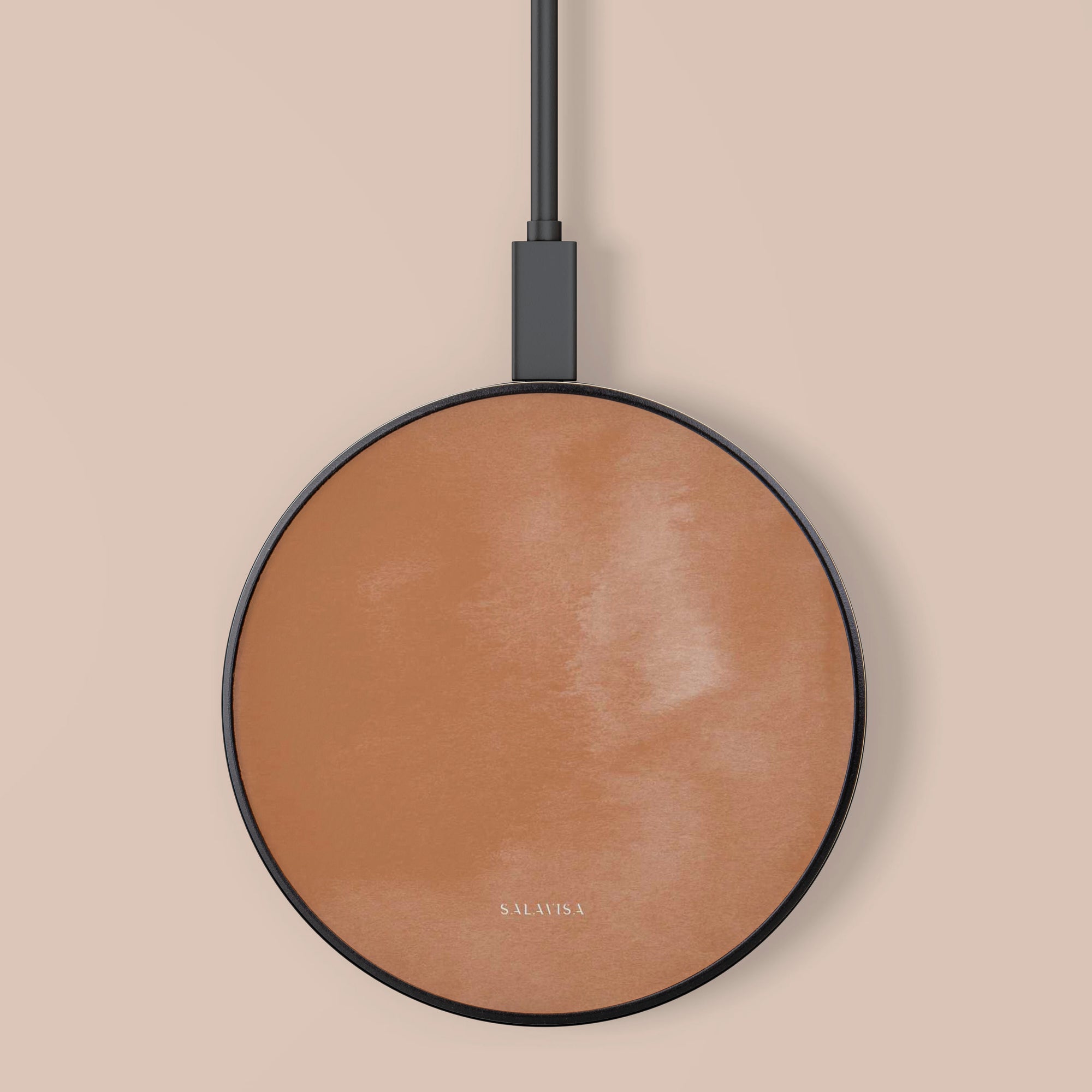Peach Watercolor Wireless Charger