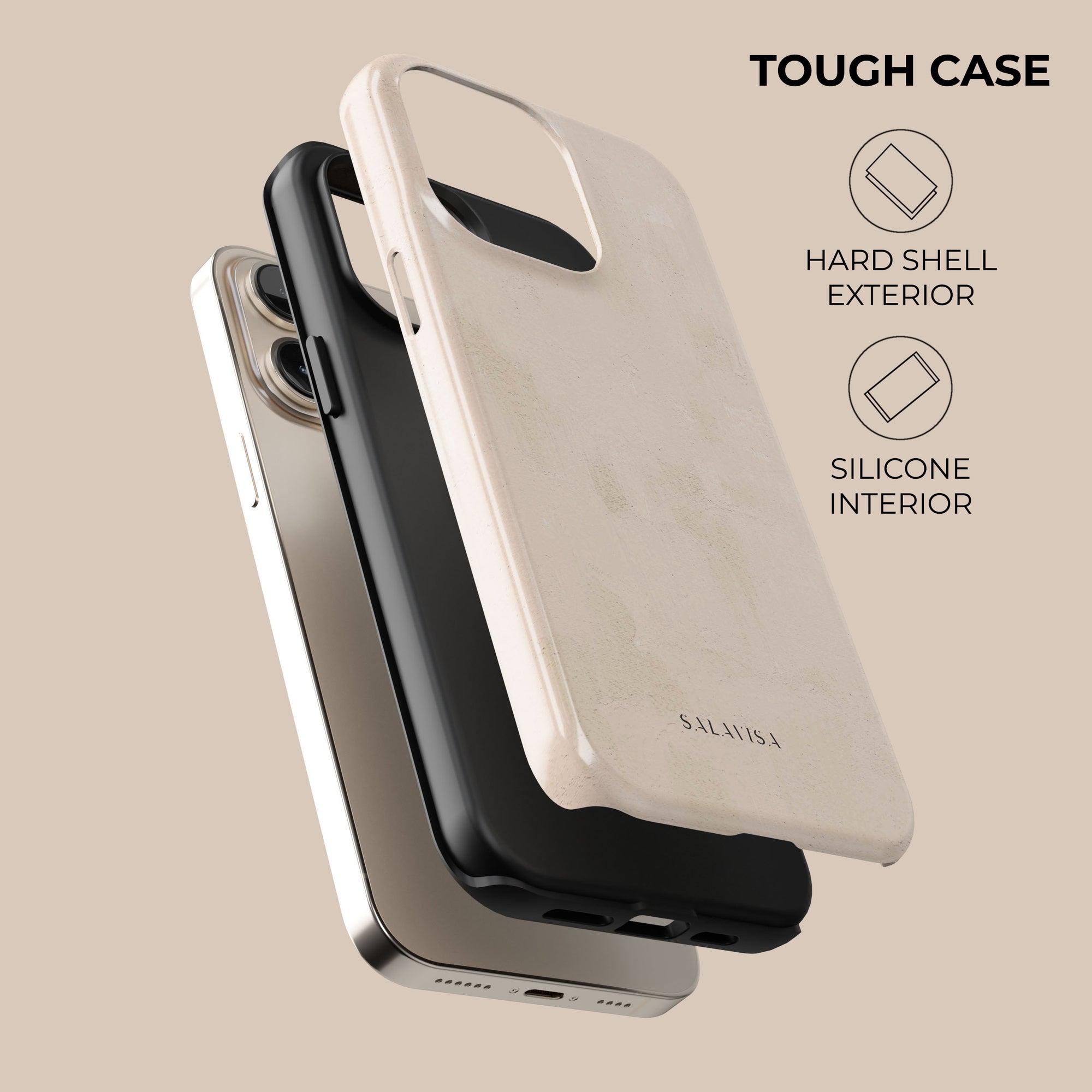 Rose Beige Clay Phone Case. Desert Rose Beige Clay Phone Case. Desert