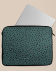 Green Polka Dots Laptop Sleeve