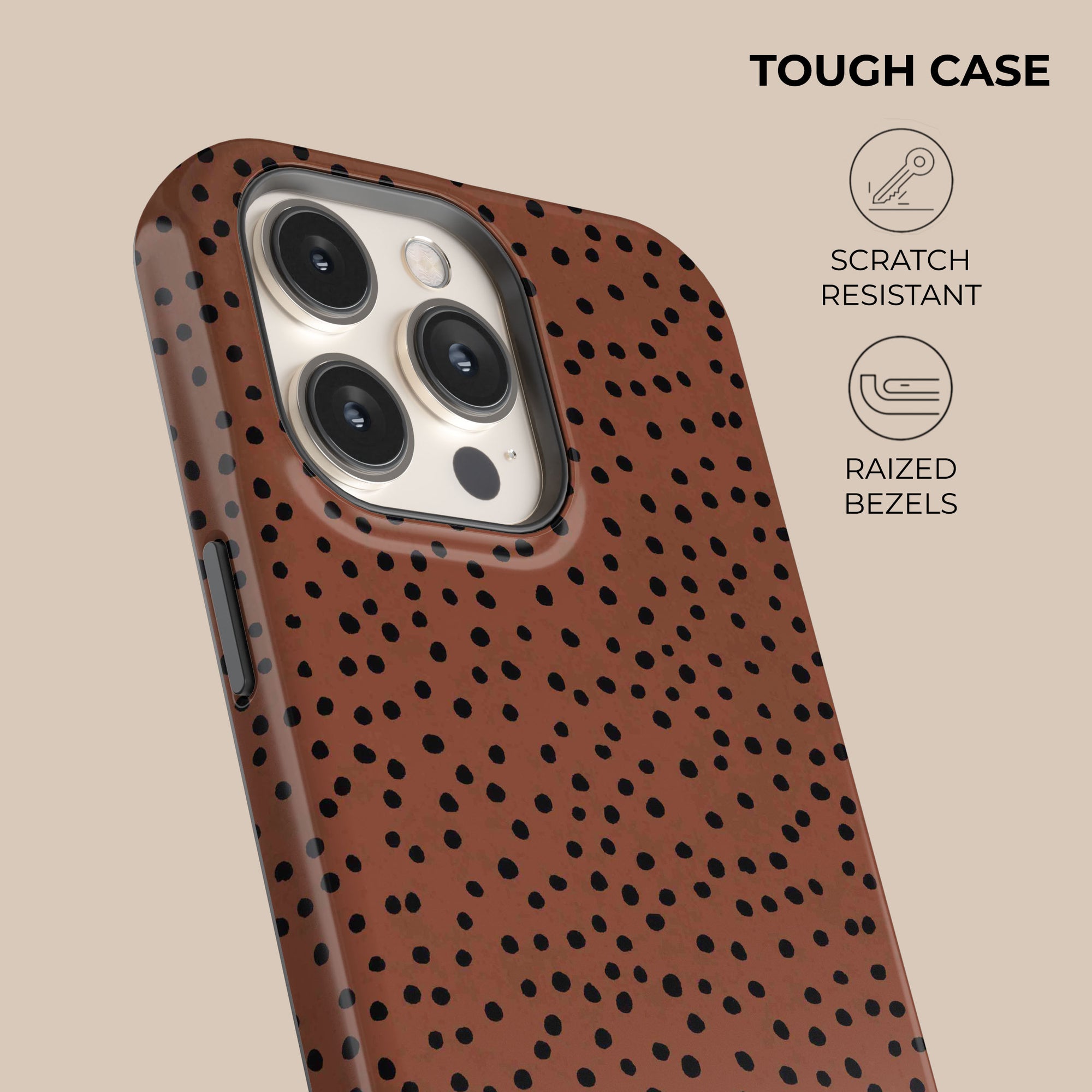 Burnt Orange Polka Dots Phone Case. Polka Burnt Orange Polka Dots Phone Case. Polka