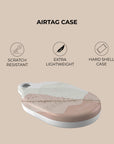 Pink & Gold Abstract AirTag Holder
