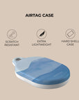 Ocean Blue Watercolor AirTag Holder