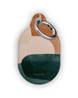 Pink & Forest Green Luxe AirTag Holder