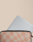 Neutral Wave Checkered Laptop Sleeve