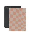 Neutral Wave Checkered iPad Case