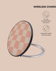 Neutral Wave Checkered Wireless Charger