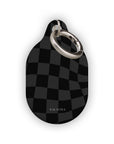 Black Wave Checkered AirTag Holder