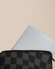 Black Wave Checkered Laptop Sleeve