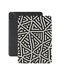 Black & White Paths iPad Case