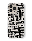 Black & White Maze Phone Case