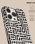 Black & White Maze Phone Case