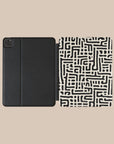 Black & White Maze iPad Case