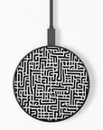 Black & White Maze Wireless Charger