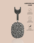 Black & White Curl AirPods Max Case