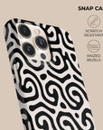 Black & White Curl Phone Case