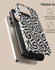 Black & White Curl Phone Case