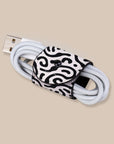 Black & White Abstract EcoWrap Cord