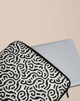Black & White Abstract Laptop Sleeve