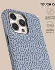 Blue Paths Phone Case