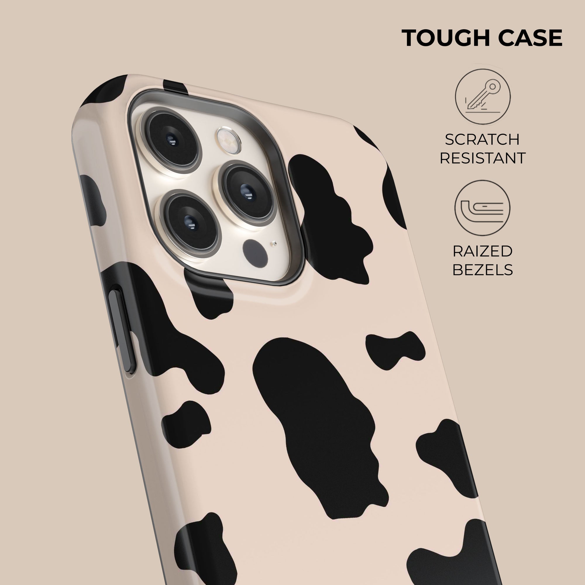Pink Cow Phone Case. Animal | Salavisa iPhone 15 Pro Pink Cow Phone Case. Animal | Salavisa iPhone 15 Pro