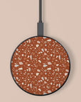 Orange Terrazzo Wireless Charger