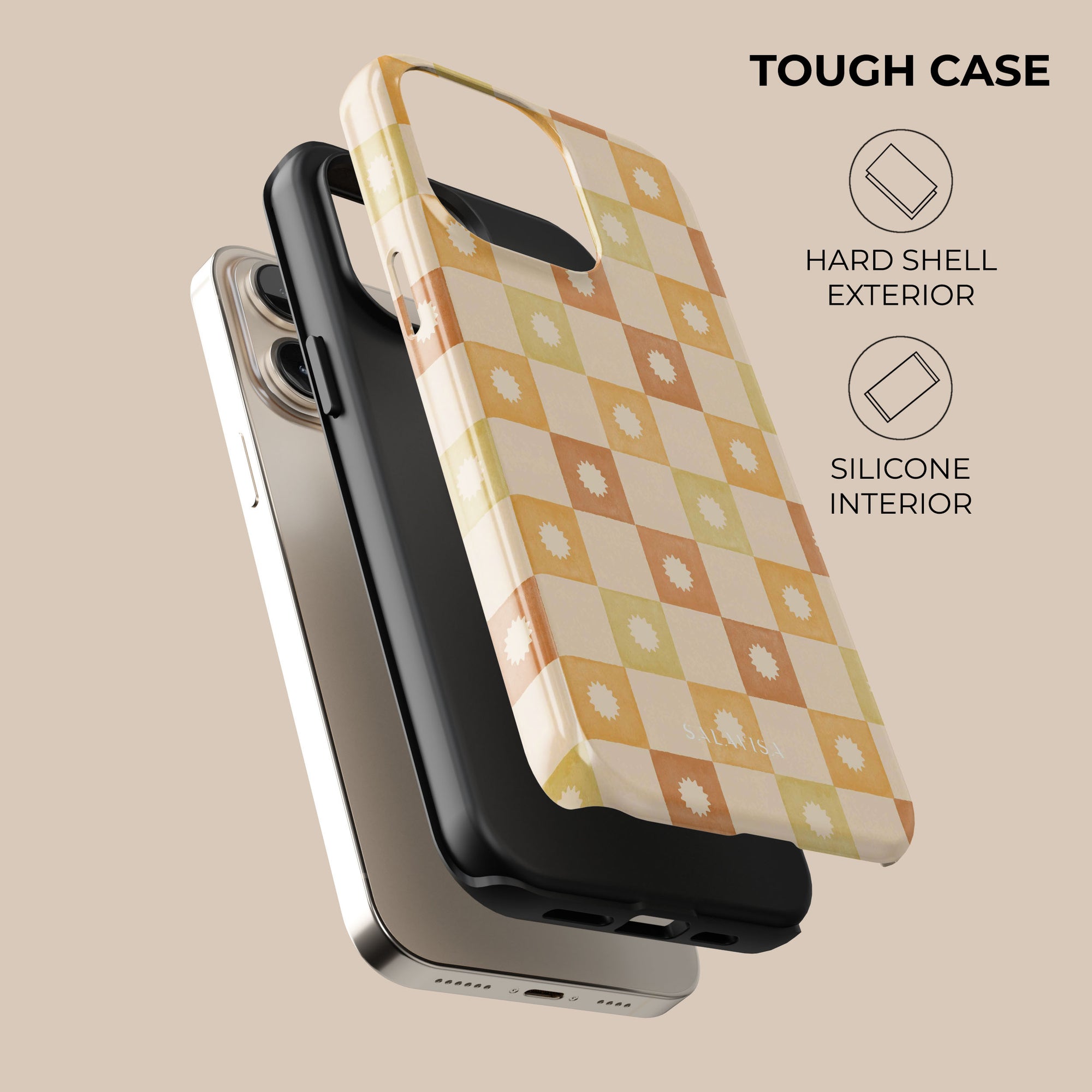 Checkered Elegance Phone Case