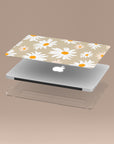 Beige Daisy MacBook Case
