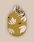Burnt Yellow Flowers AirTag Holder
