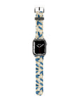 Blue Leafs Apple Watch Band