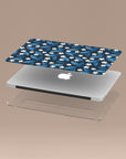Dark Blue Summer Leafs MacBook Case