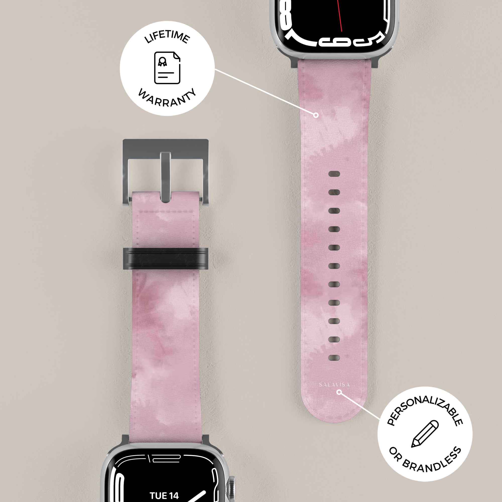 Pink Tie Dye Apple Watch Band