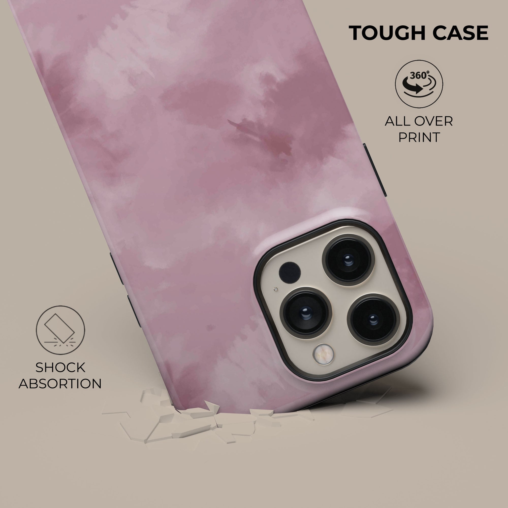 Pink Tie Dye Phone Case