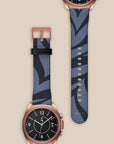 Blue Zebra Galaxy Watch Band