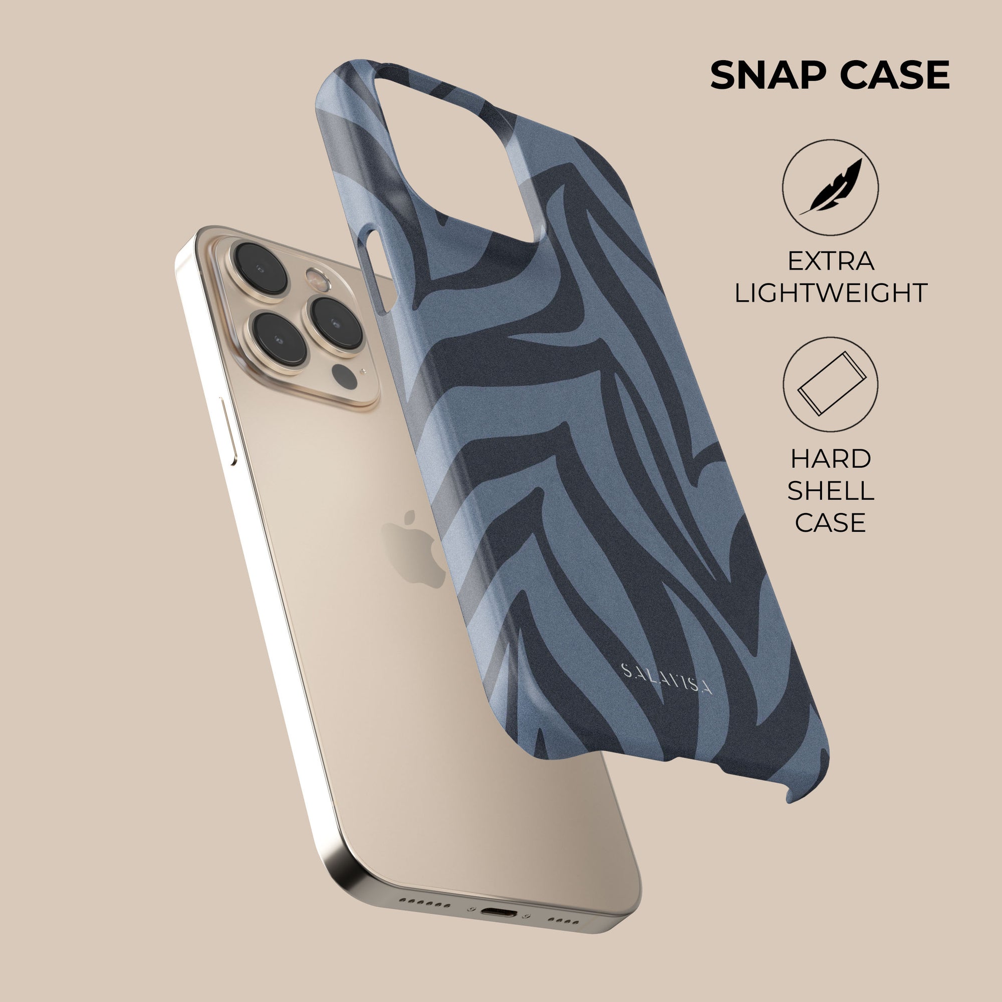 Blue Zebra Phone Case. Animal Blue Zebra Phone Case. Animal