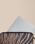 Blue Copper Zebra Laptop Sleeve