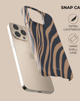Copper Zebra Phone Case