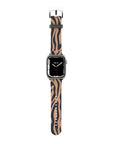 Blue Copper Zebra Apple Watch Band