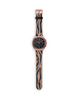Blue Copper Zebra Galaxy Watch Band