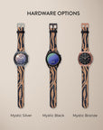 Blue Copper Zebra Galaxy Watch Band