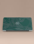 Dark Green Swirl MacBook Case