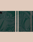 Dark Green Swirl iPad Pro Case