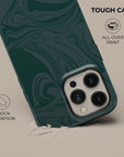 Dark Green Swirl Phone Case