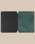 Dark Green Swirl iPad Case